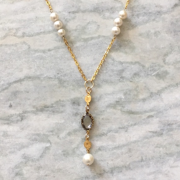 Vintage Jewelry - Vintage Pearl Drop Necklace